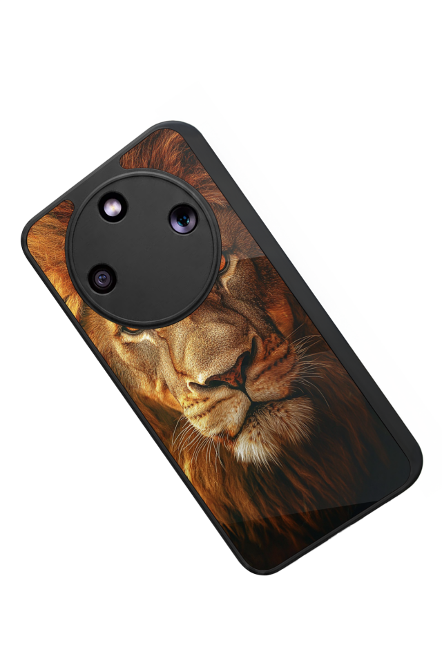 Honor Magic 8 Lite Uyumlu Aslan Tasarımlı Glossy Premium Kılıf