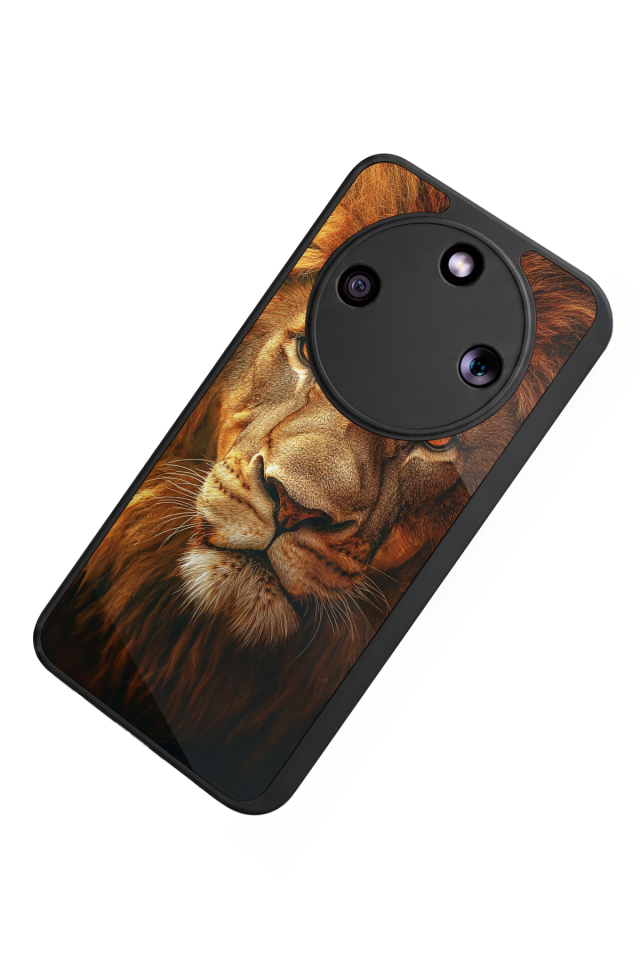 Honor Magic 8 Lite Uyumlu Aslan Tasarımlı Glossy Premium Kılıf