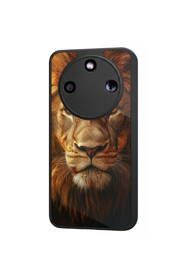 Honor Magic 8 Lite Uyumlu Aslan Tasarımlı Glossy Premium Kılıf