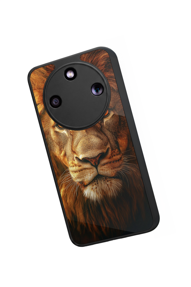 Honor Magic 8 Lite Uyumlu Aslan Tasarımlı Glossy Premium Kılıf