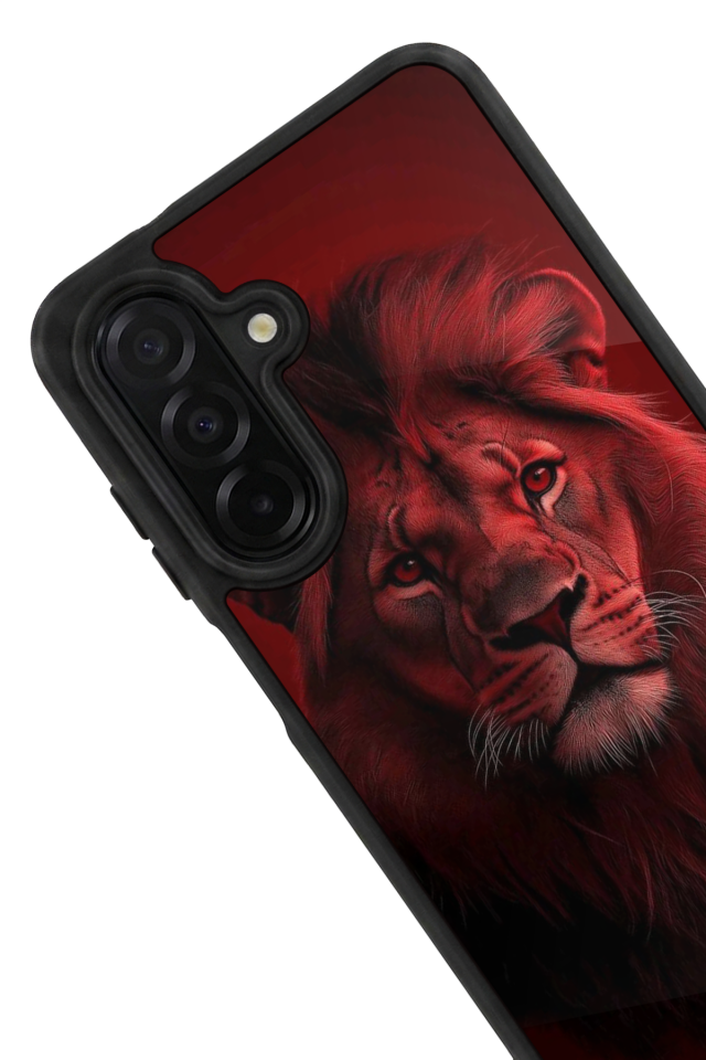 Samsung Galaxy A36 Uyumlu Aslan Tasarımlı Glossy Premium Kılıf