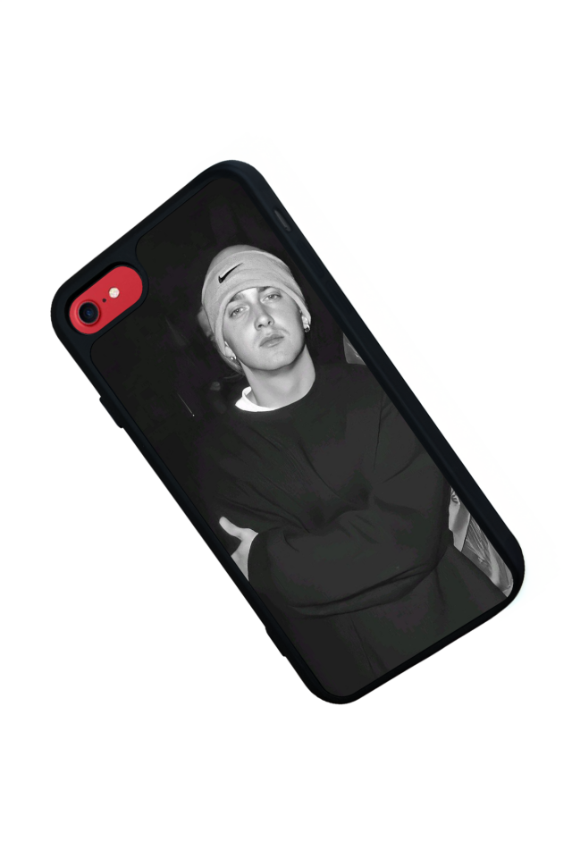 iPhone SE Uyumlu Eminem Tasarımlı Glossy Premium Kılıf