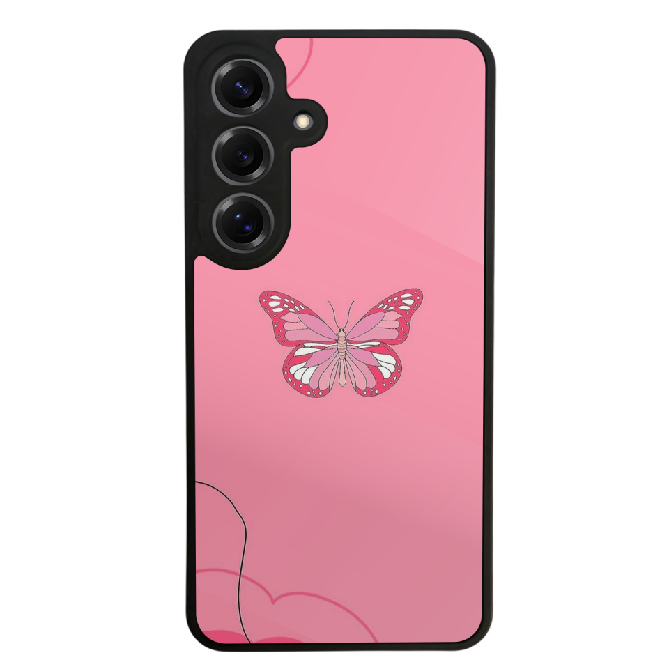 Samsung Galaxy S25 Uyumlu Kelebek Tasarımlı Glossy Premium Kılıf