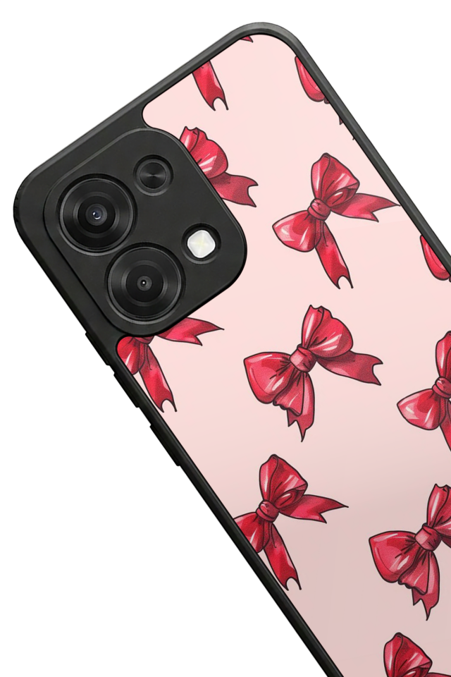 Oppo A6 Pro Uyumlu Kurdele Tasarımlı Glossy Premium Kılıf