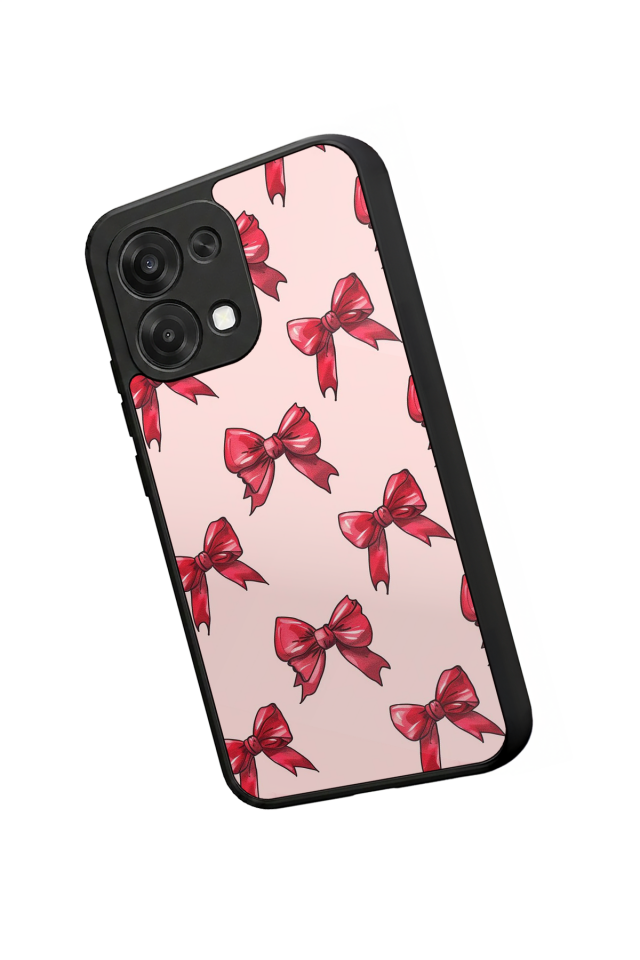 Oppo A6 Pro Uyumlu Kurdele Tasarımlı Glossy Premium Kılıf