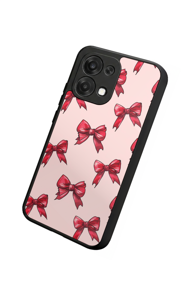 Oppo A6 Pro Uyumlu Kurdele Tasarımlı Glossy Premium Kılıf