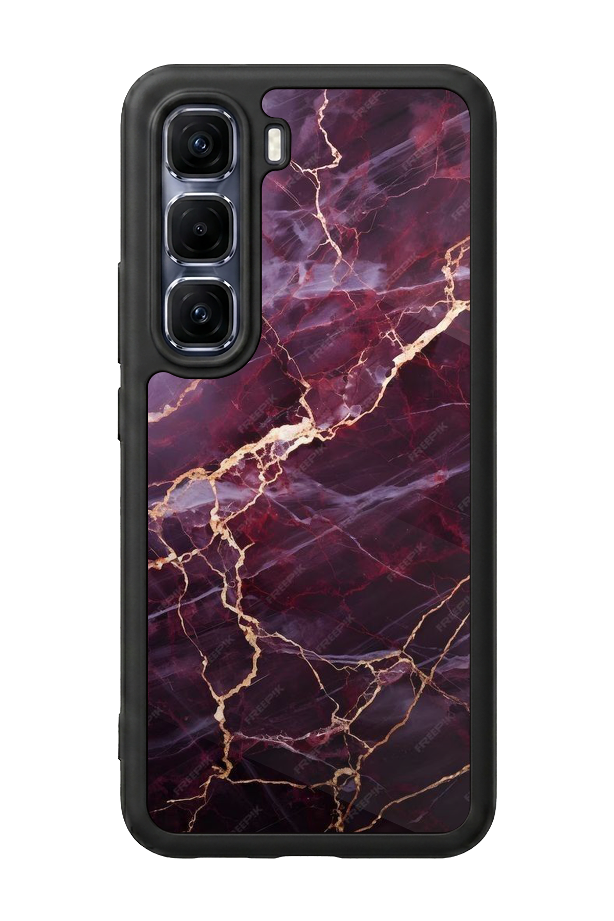 Infinix Hot 60 Pro Plus Uyumlu Mermer Marble Tasarımlı Glossy Premium Kılıf