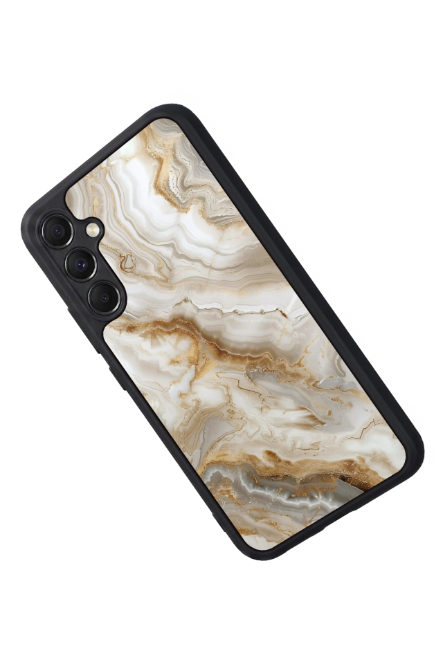 Samsung Galaxy A34 Uyumlu Mermer Marble Tasarımlı Glossy Premium Kılıf