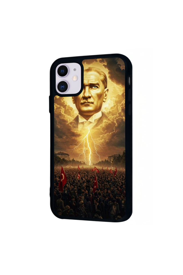 iPhone 11 Uyumlu Mustafa Kemal Ataturk Tasarımlı Glossy Premium Kılıf