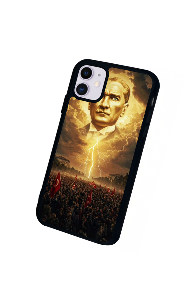 iPhone 11 Uyumlu Mustafa Kemal Ataturk Tasarımlı Glossy Premium Kılıf