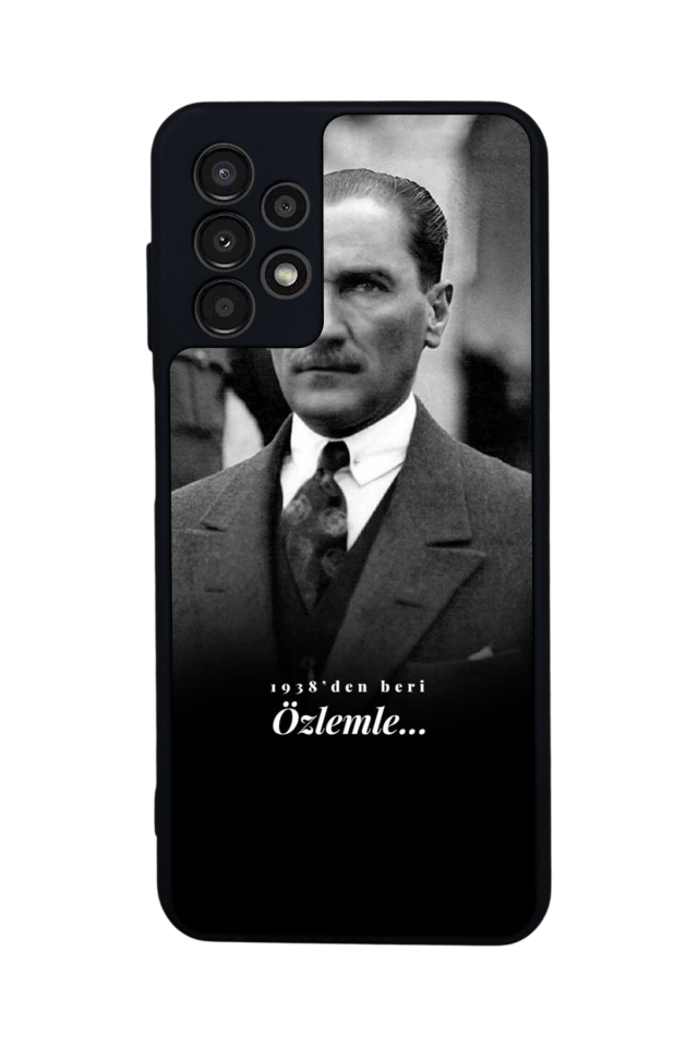 Samsung Galaxy A13 Uyumlu Mustafa Kemal Ataturk Tasarımlı Glossy Premium Kılıf