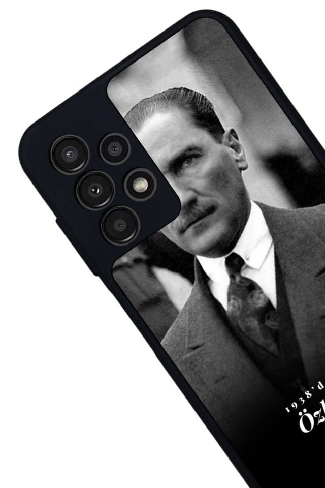 Samsung Galaxy A13 Uyumlu Mustafa Kemal Ataturk Tasarımlı Glossy Premium Kılıf