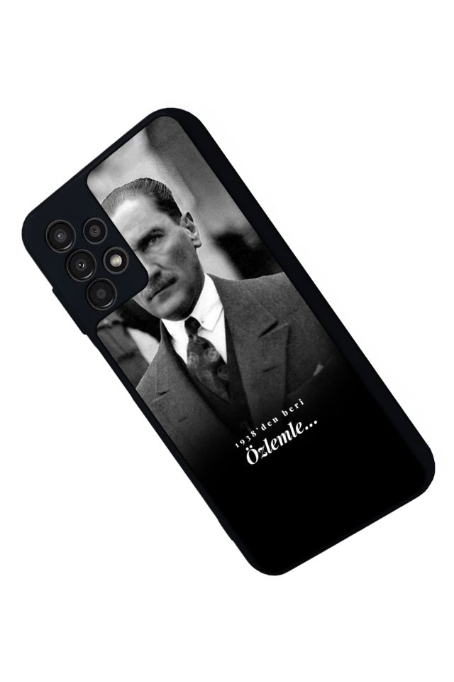 Samsung Galaxy A13 Uyumlu Mustafa Kemal Ataturk Tasarımlı Glossy Premium Kılıf