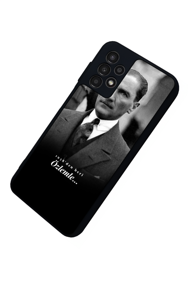 Samsung Galaxy A13 Uyumlu Mustafa Kemal Ataturk Tasarımlı Glossy Premium Kılıf