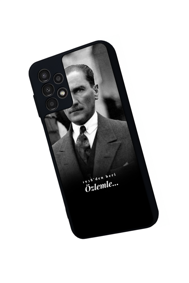 Samsung Galaxy A13 Uyumlu Mustafa Kemal Ataturk Tasarımlı Glossy Premium Kılıf