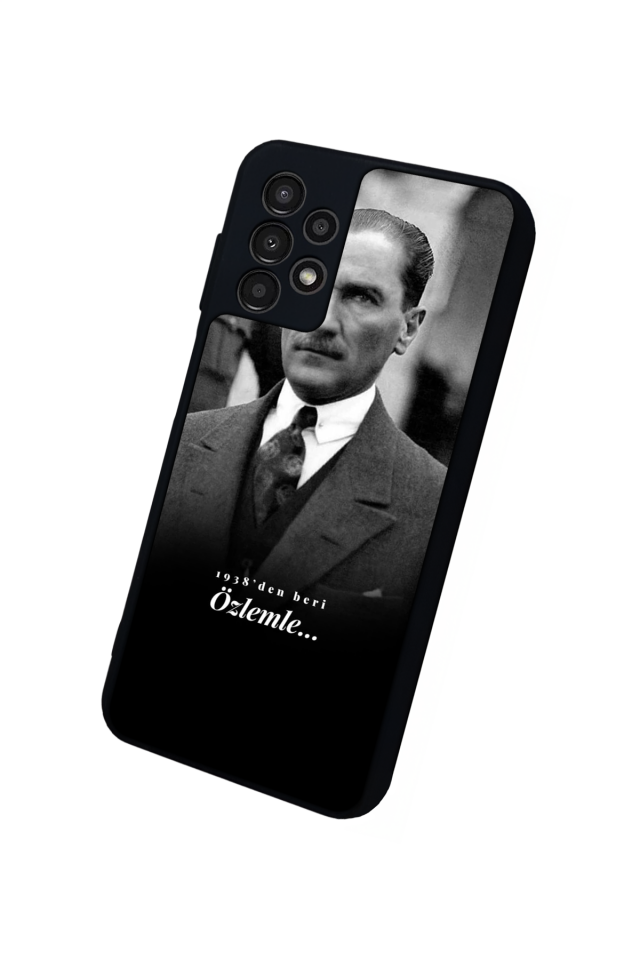 Samsung Galaxy A13 Uyumlu Mustafa Kemal Ataturk Tasarımlı Glossy Premium Kılıf