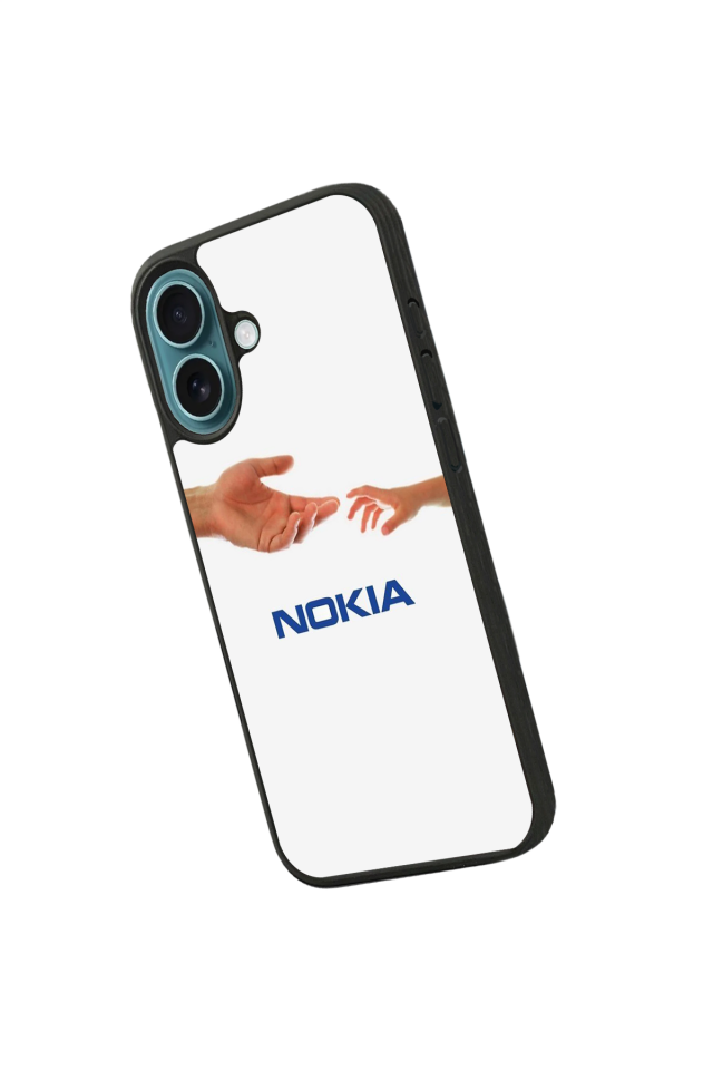 iPhone 16 Uyumlu Nokia Tasarımlı Glossy Premium Kılıf