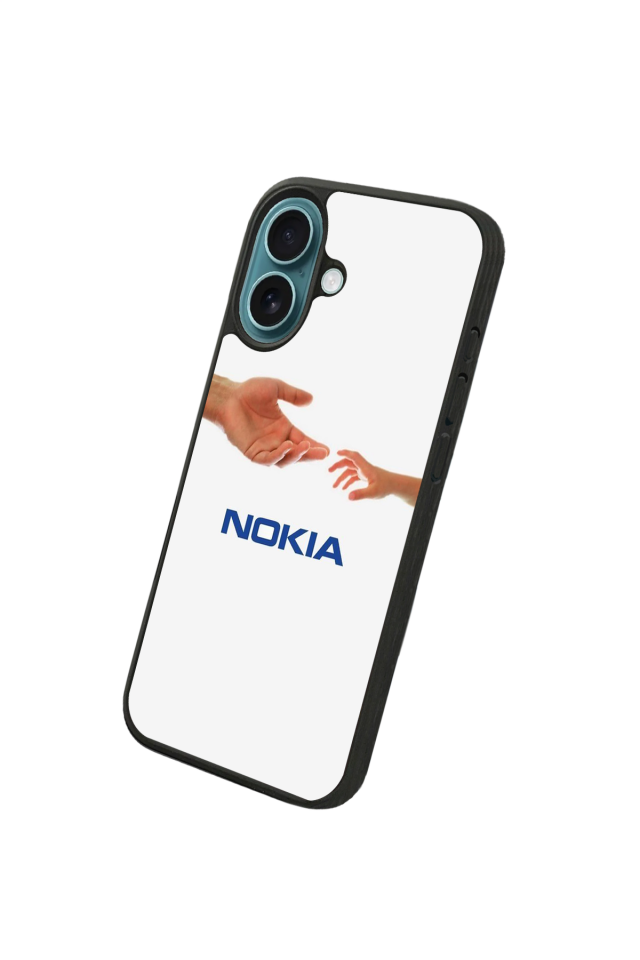 iPhone 16 Uyumlu Nokia Tasarımlı Glossy Premium Kılıf