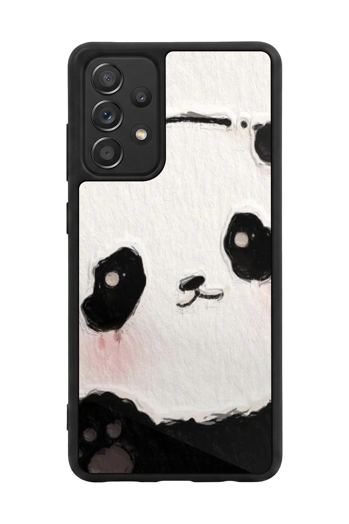 Samsung Galaxy A72 Uyumlu Panda Tasarımlı Glossy Premium Kılıf