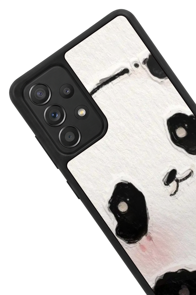 Samsung Galaxy A72 Uyumlu Panda Tasarımlı Glossy Premium Kılıf