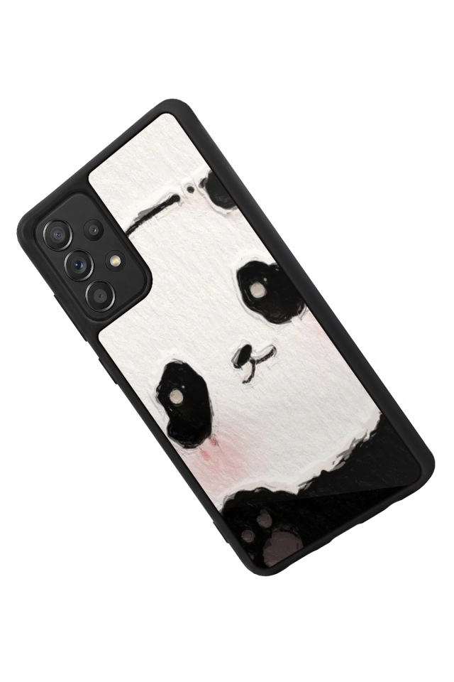 Samsung Galaxy A72 Uyumlu Panda Tasarımlı Glossy Premium Kılıf