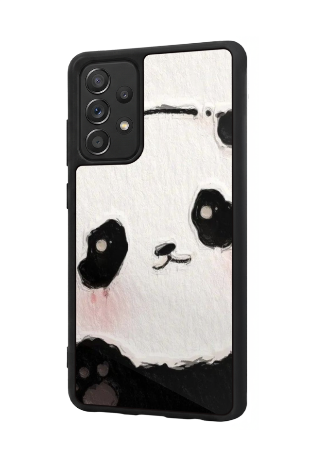 Samsung Galaxy A72 Uyumlu Panda Tasarımlı Glossy Premium Kılıf