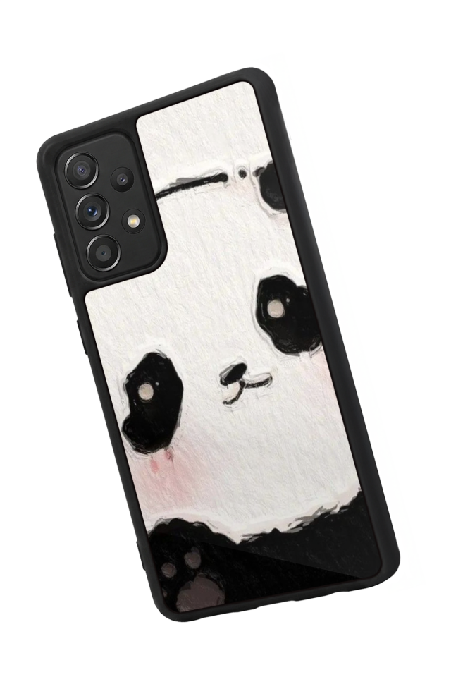 Samsung Galaxy A72 Uyumlu Panda Tasarımlı Glossy Premium Kılıf