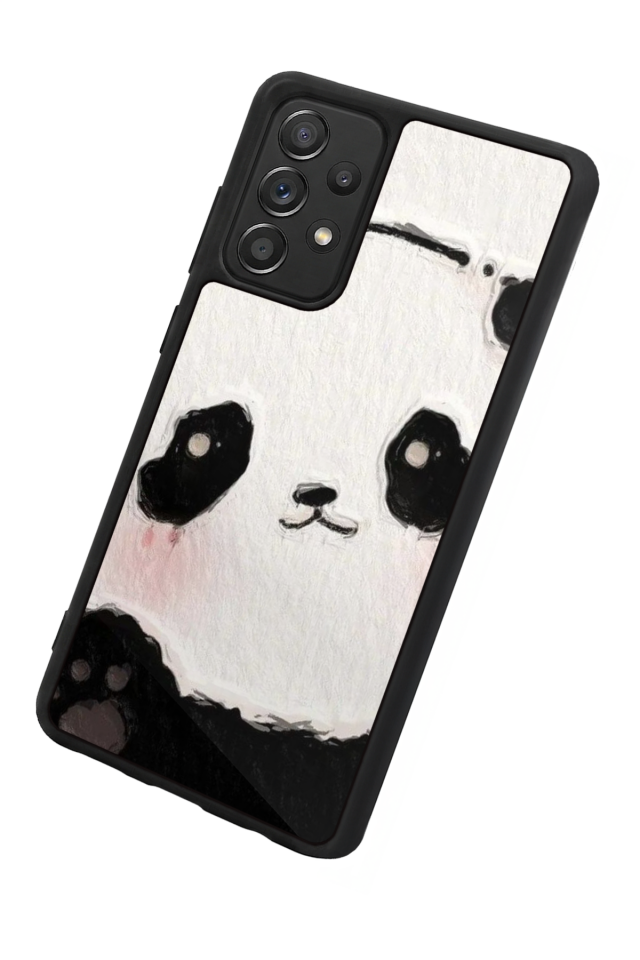 Samsung Galaxy A72 Uyumlu Panda Tasarımlı Glossy Premium Kılıf