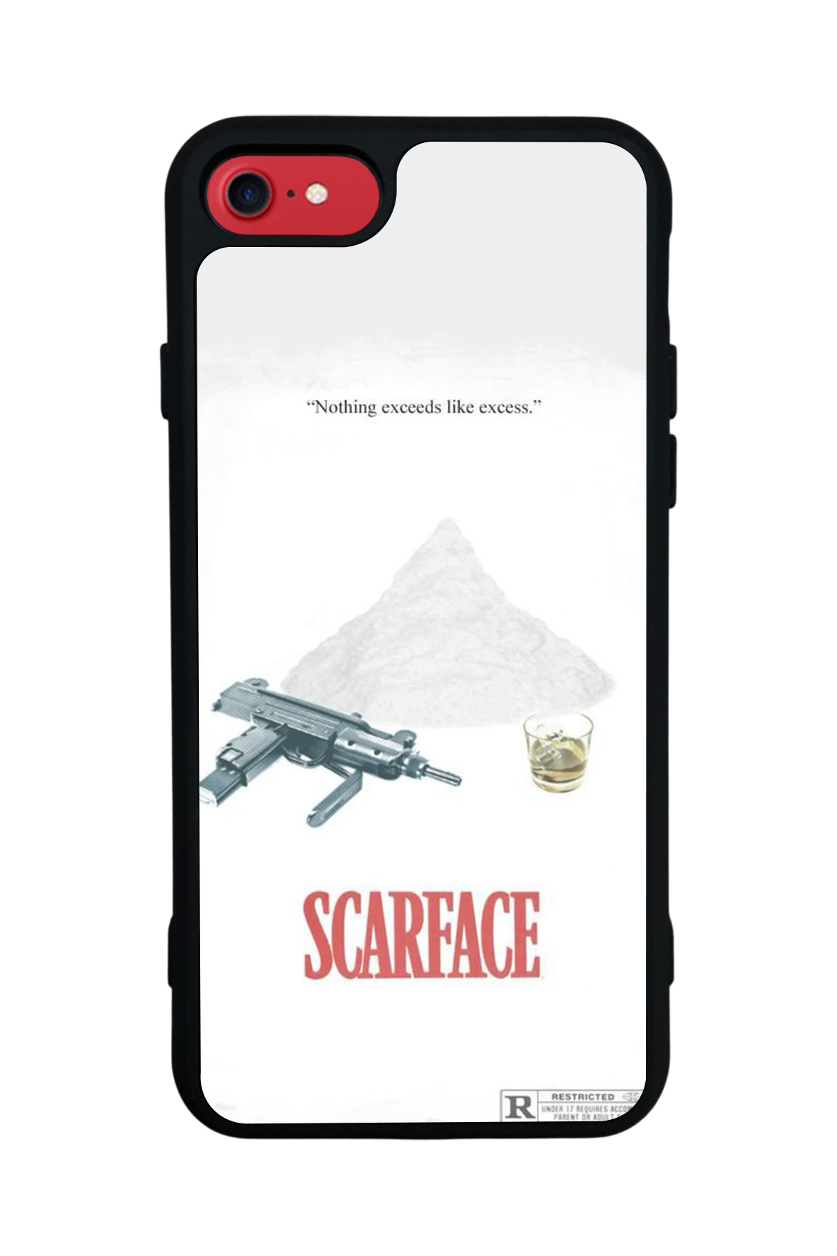 iPhone 8 Uyumlu Scarface Tasarımlı Glossy Premium Kılıf