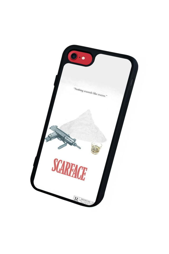 iPhone 8 Uyumlu Scarface Tasarımlı Glossy Premium Kılıf