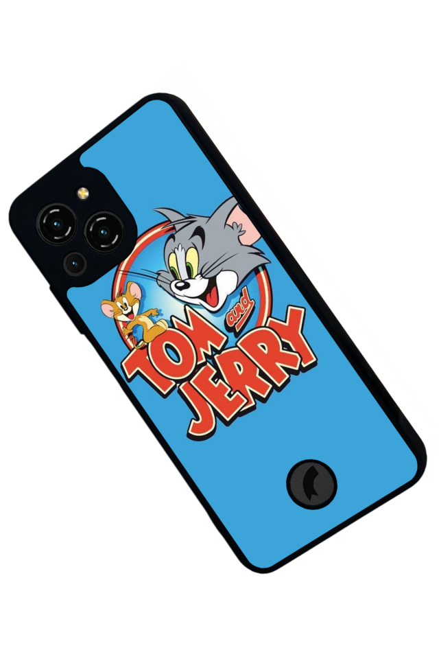 Reeder S23 Pro Max Uyumlu Tom And Jerry Tasarımlı Glossy Premium Kılıf