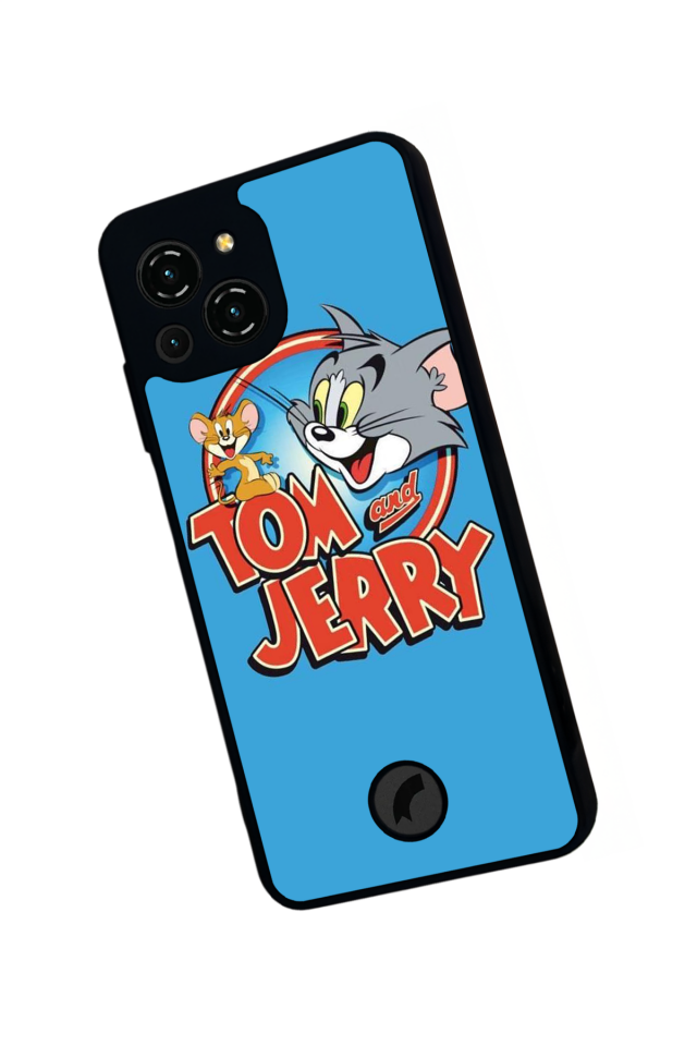 Reeder S23 Pro Max Uyumlu Tom And Jerry Tasarımlı Glossy Premium Kılıf