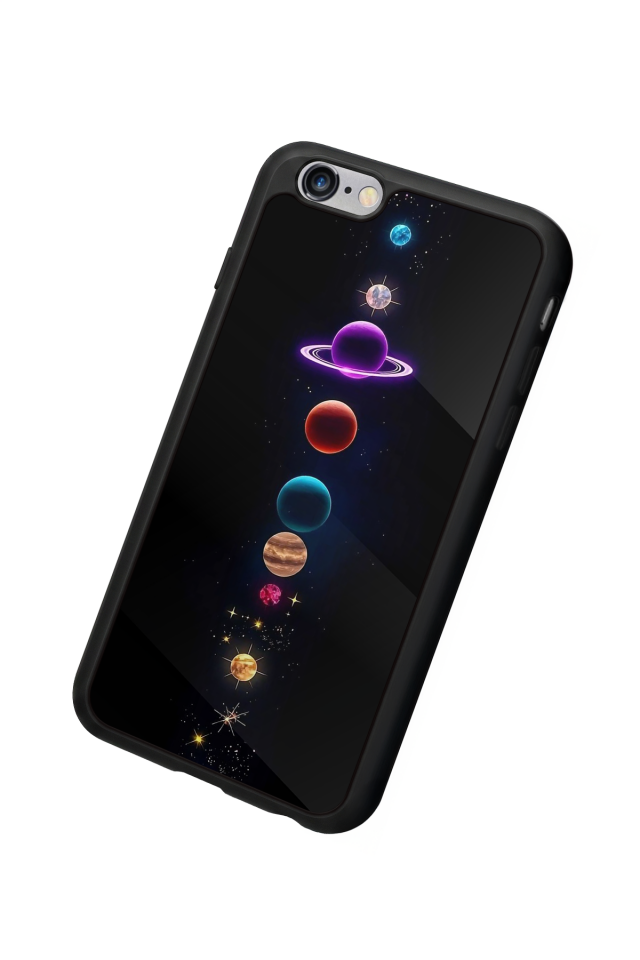 iPhone 6 Plus Uyumlu Uzay Tasarımlı Glossy Premium Kılıf