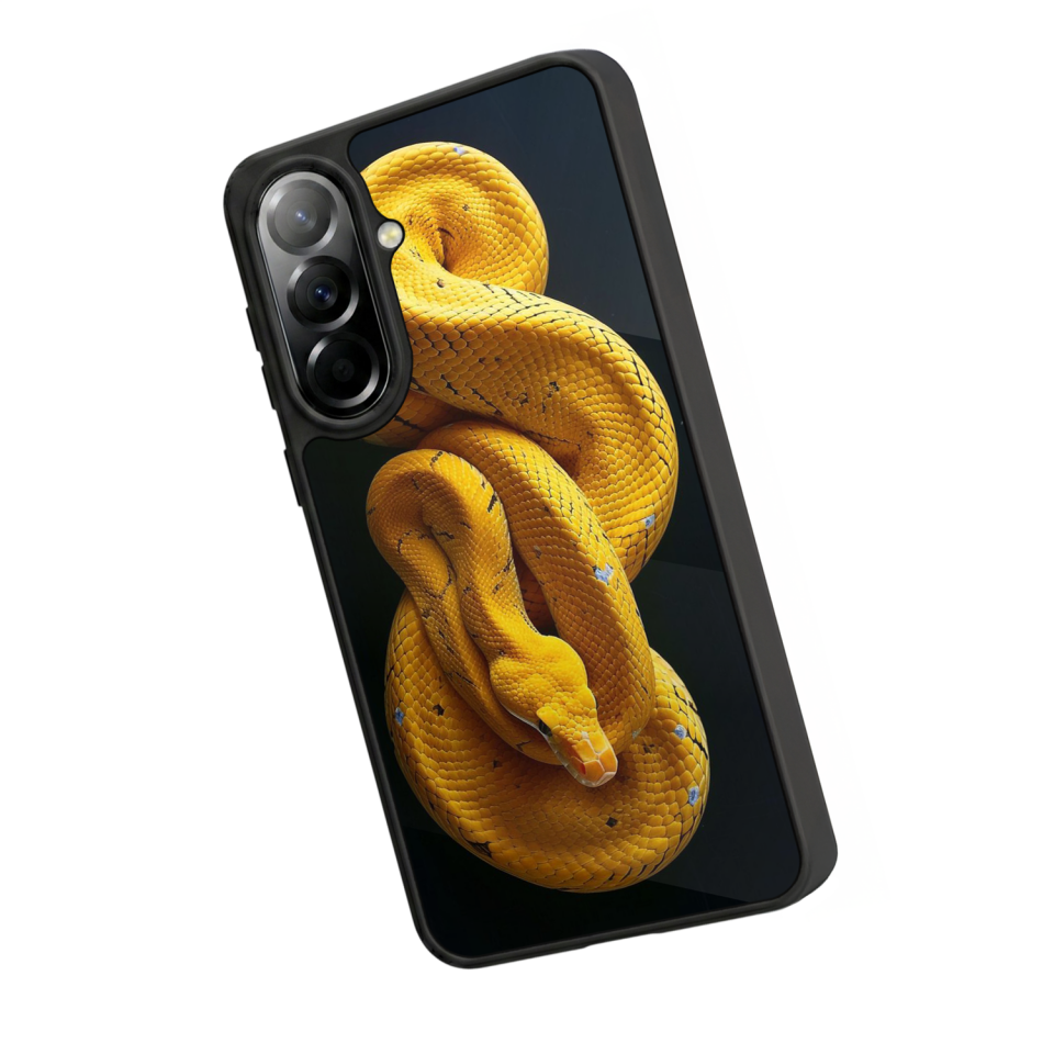 Samsung Galaxy A57 Uyumlu Yılan Tasarımlı Glossy Premium Kılıf