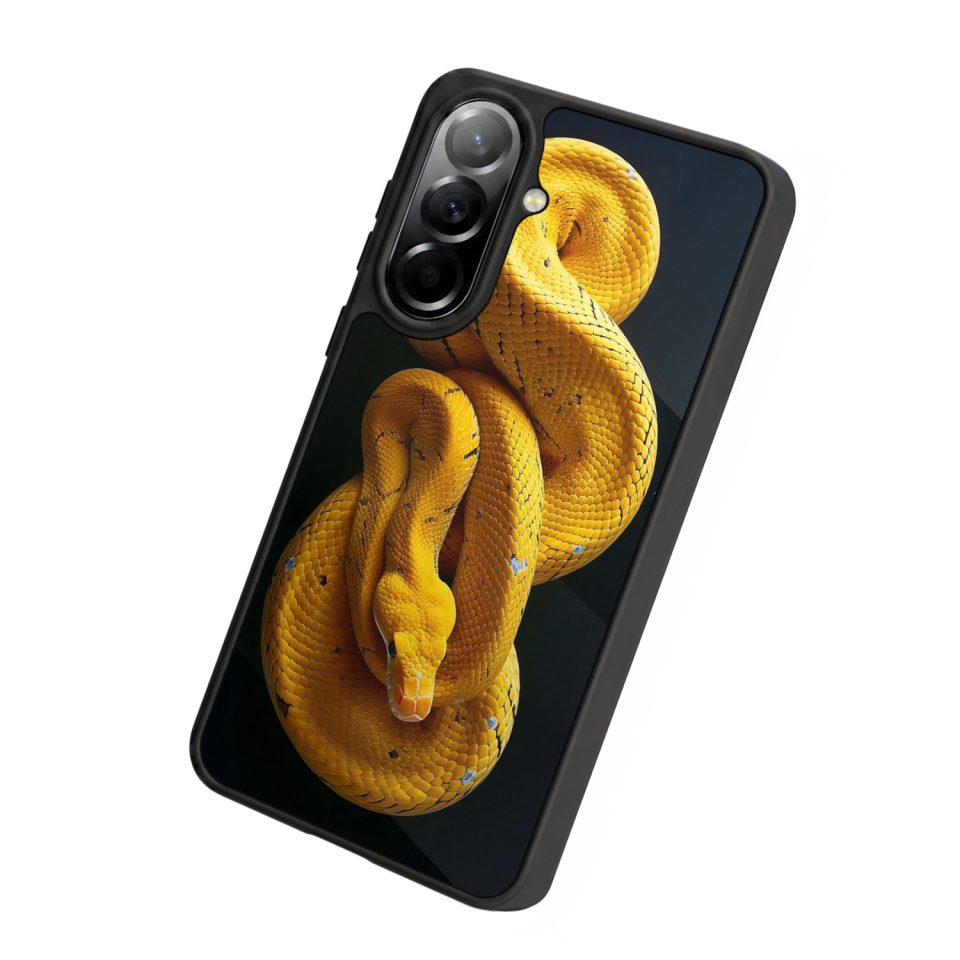Samsung Galaxy A57 Uyumlu Yılan Tasarımlı Glossy Premium Kılıf