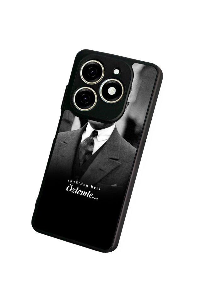 Tecno Spark 20/20C Uyumlu Mustafa Kemal Ataturk Tasarımlı Glossy Premium Kılıf