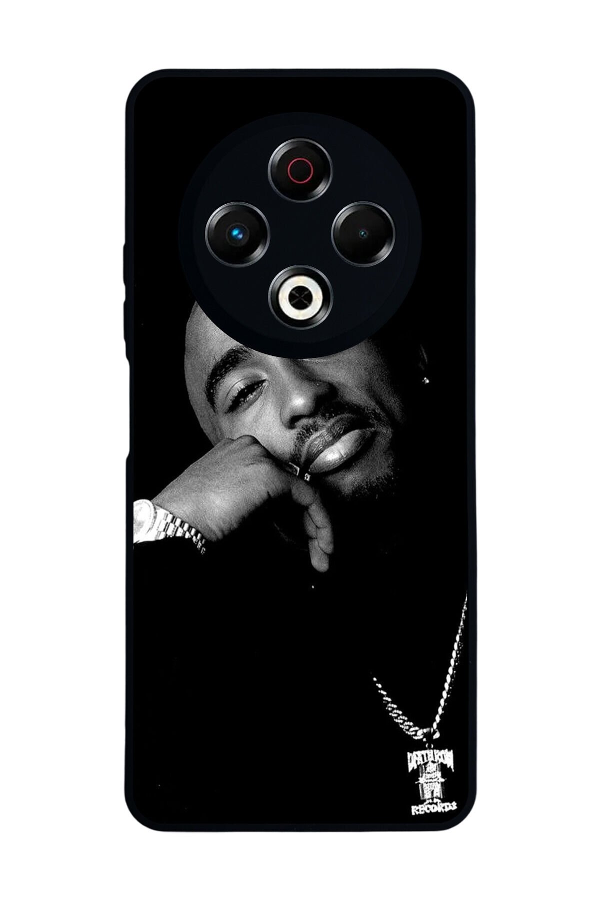 Tecno Spark 30 Uyumlu Tupac Tasarımlı Glossy Premium Kılıf