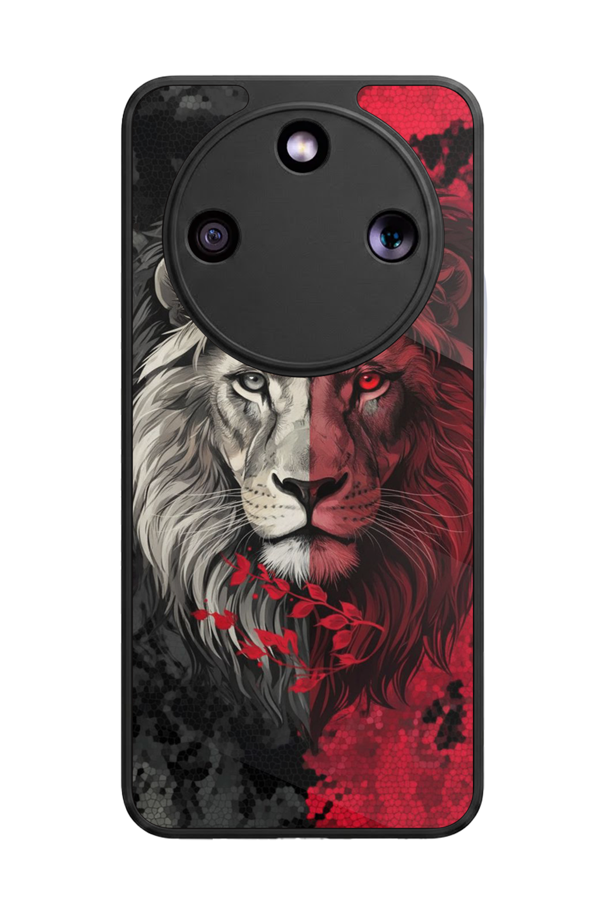 Honor Magic 8 Lite Uyumlu Aslan Tasarımlı Glossy Premium Kılıf