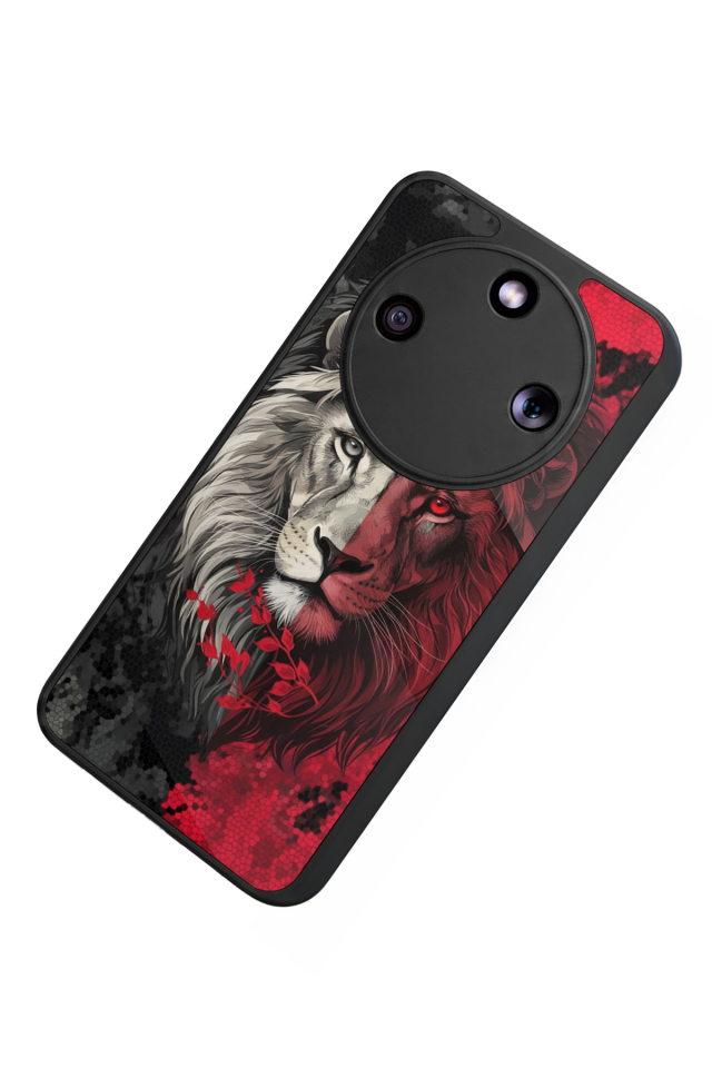 Honor Magic 8 Lite Uyumlu Aslan Tasarımlı Glossy Premium Kılıf