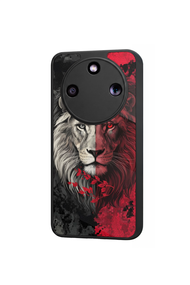 Honor Magic 8 Lite Uyumlu Aslan Tasarımlı Glossy Premium Kılıf