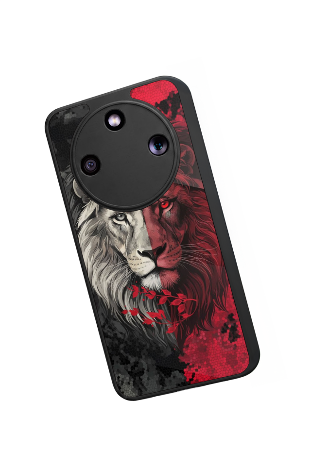 Honor Magic 8 Lite Uyumlu Aslan Tasarımlı Glossy Premium Kılıf