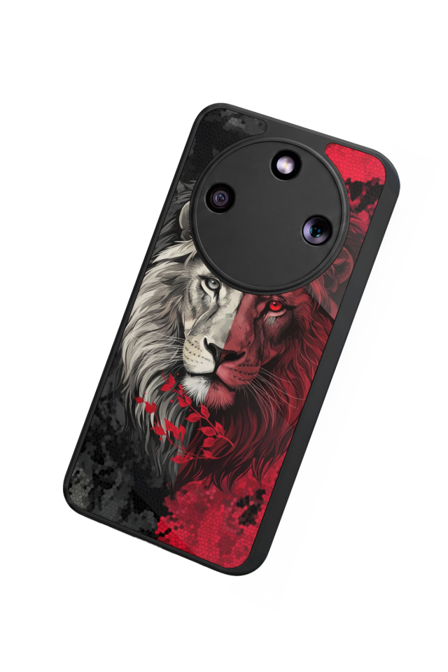 Honor Magic 8 Lite Uyumlu Aslan Tasarımlı Glossy Premium Kılıf