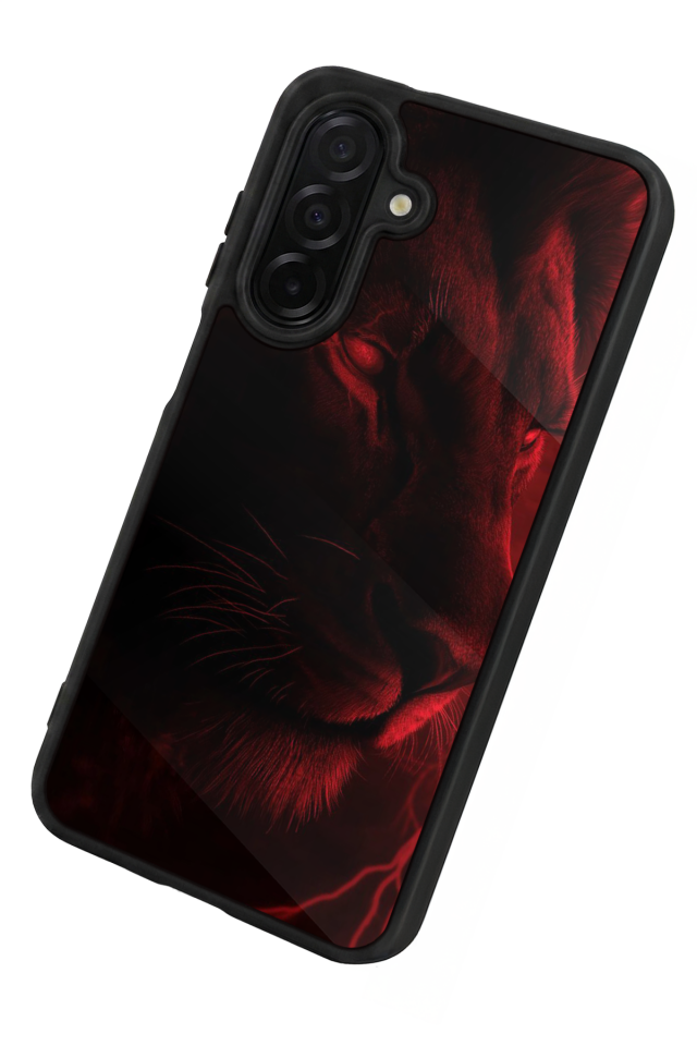 Samsung Galaxy A36 Uyumlu Aslan Tasarımlı Glossy Premium Kılıf