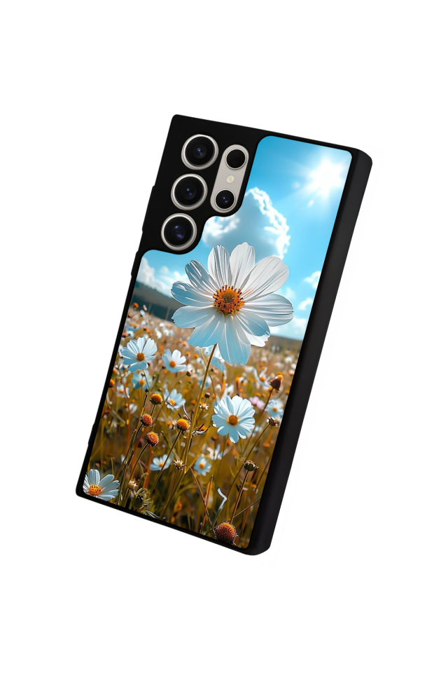 Samsung Galaxy S23 Ultra Uyumlu Cicek Tasarımlı Glossy Premium Kılıf