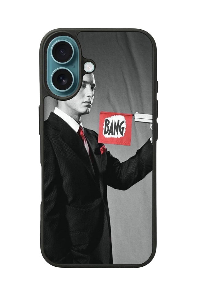 iPhone 16 Plus Uyumlu Eminem Tasarımlı Glossy Premium Kılıf