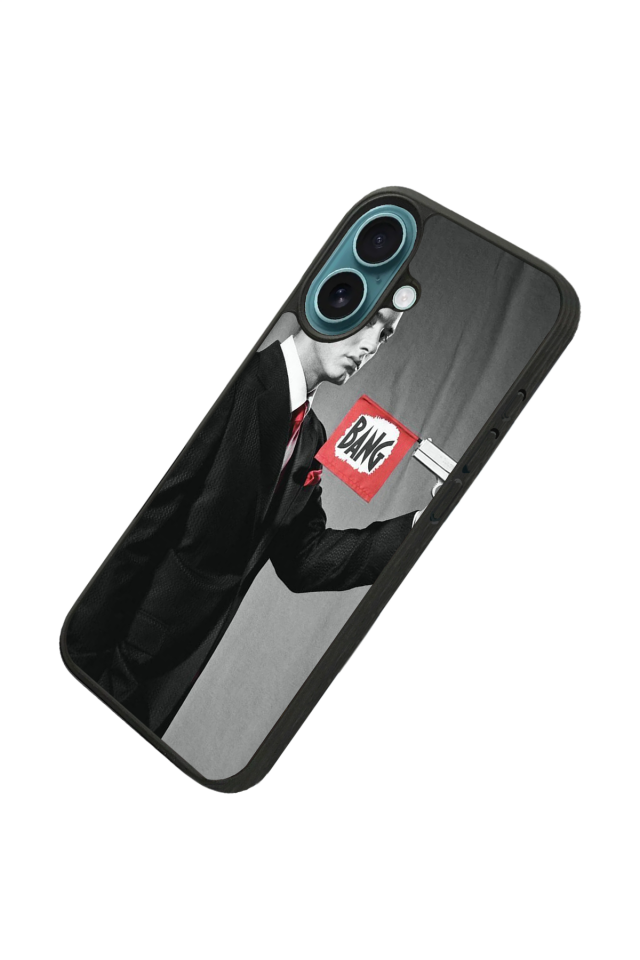 iPhone 16 Plus Uyumlu Eminem Tasarımlı Glossy Premium Kılıf