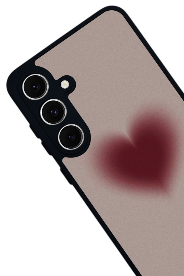 Samsung Galaxy S24 FE Uyumlu Kalp Love Tasarımlı Glossy Premium Kılıf
