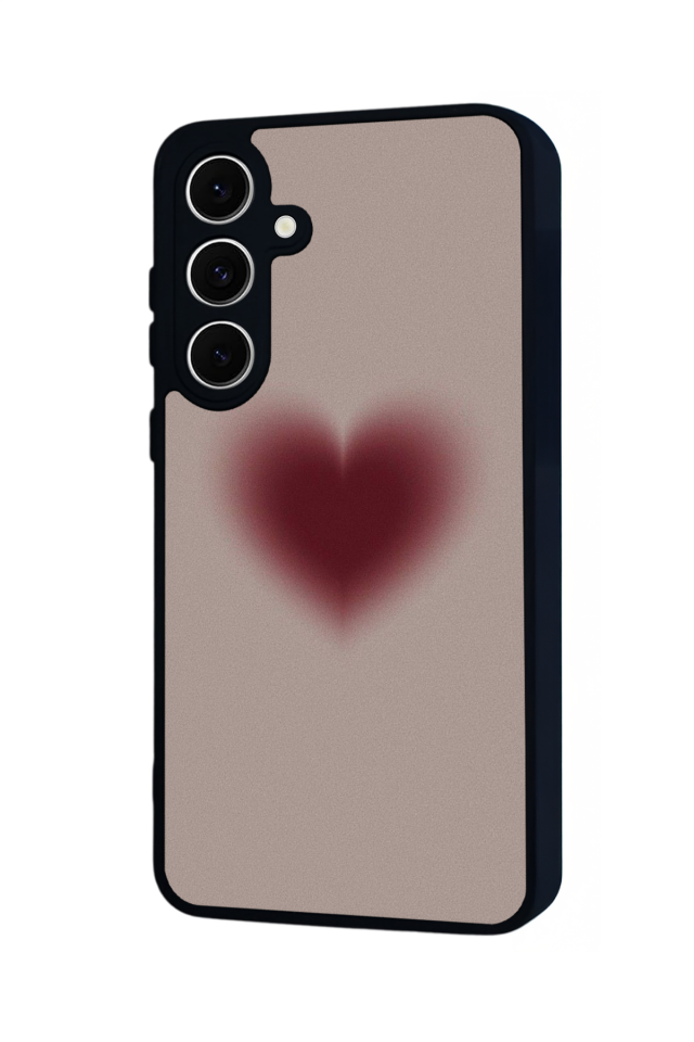 Samsung Galaxy S24 FE Uyumlu Kalp Love Tasarımlı Glossy Premium Kılıf