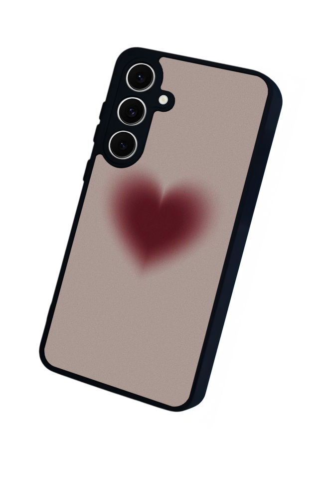 Samsung Galaxy S24 FE Uyumlu Kalp Love Tasarımlı Glossy Premium Kılıf