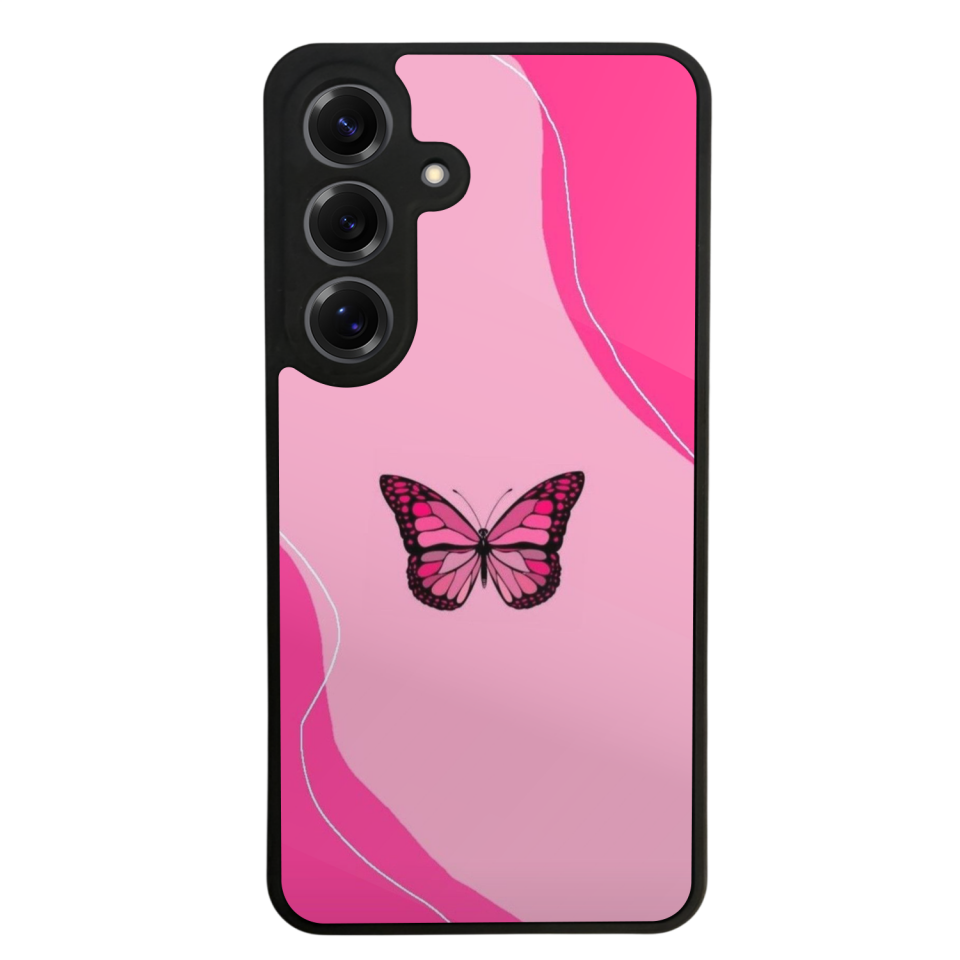 Samsung Galaxy S25 Uyumlu Kelebek Tasarımlı Glossy Premium Kılıf